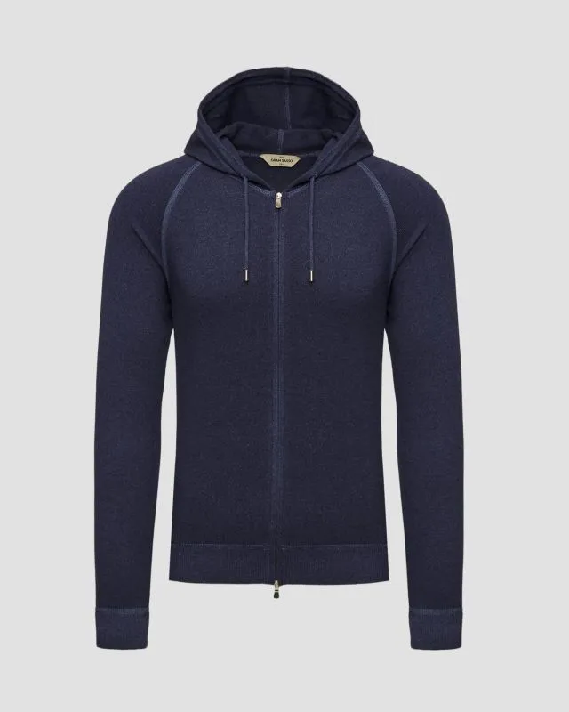 Maglione grigio con cerniera da uomo Gran Sasso Vintage