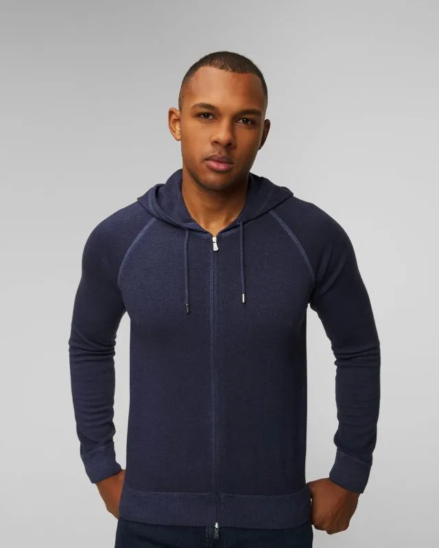 Maglione grigio con cerniera da uomo Gran Sasso Vintage