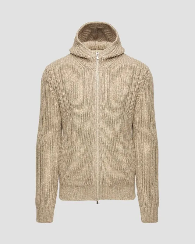 Maglione in cashmere con cerniera da uomo Gran Sasso
