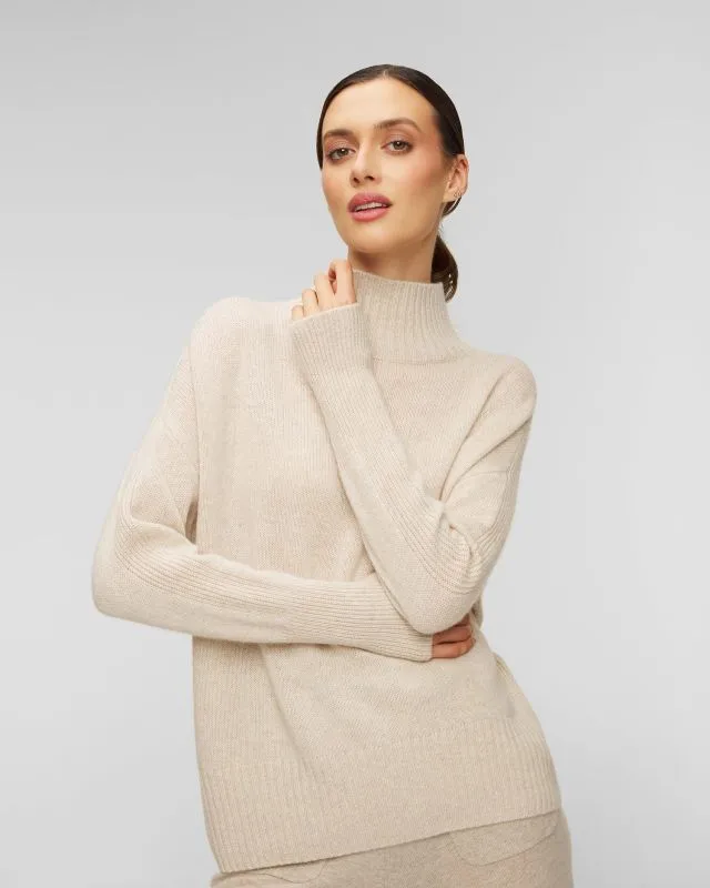 Maglione in cashmere da donna Allude Mockneck a collo alto