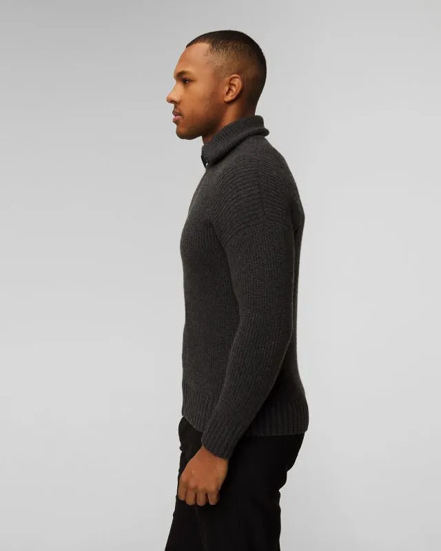 Maglione in lana con cerniera da uomo Gran Sasso