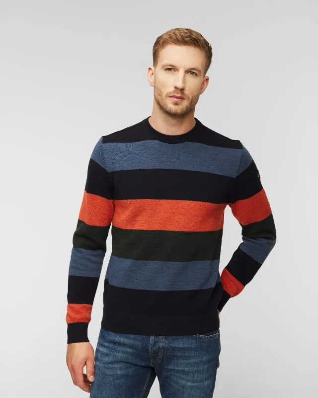 Maglione in lana da uomo Paul&Shark a righe