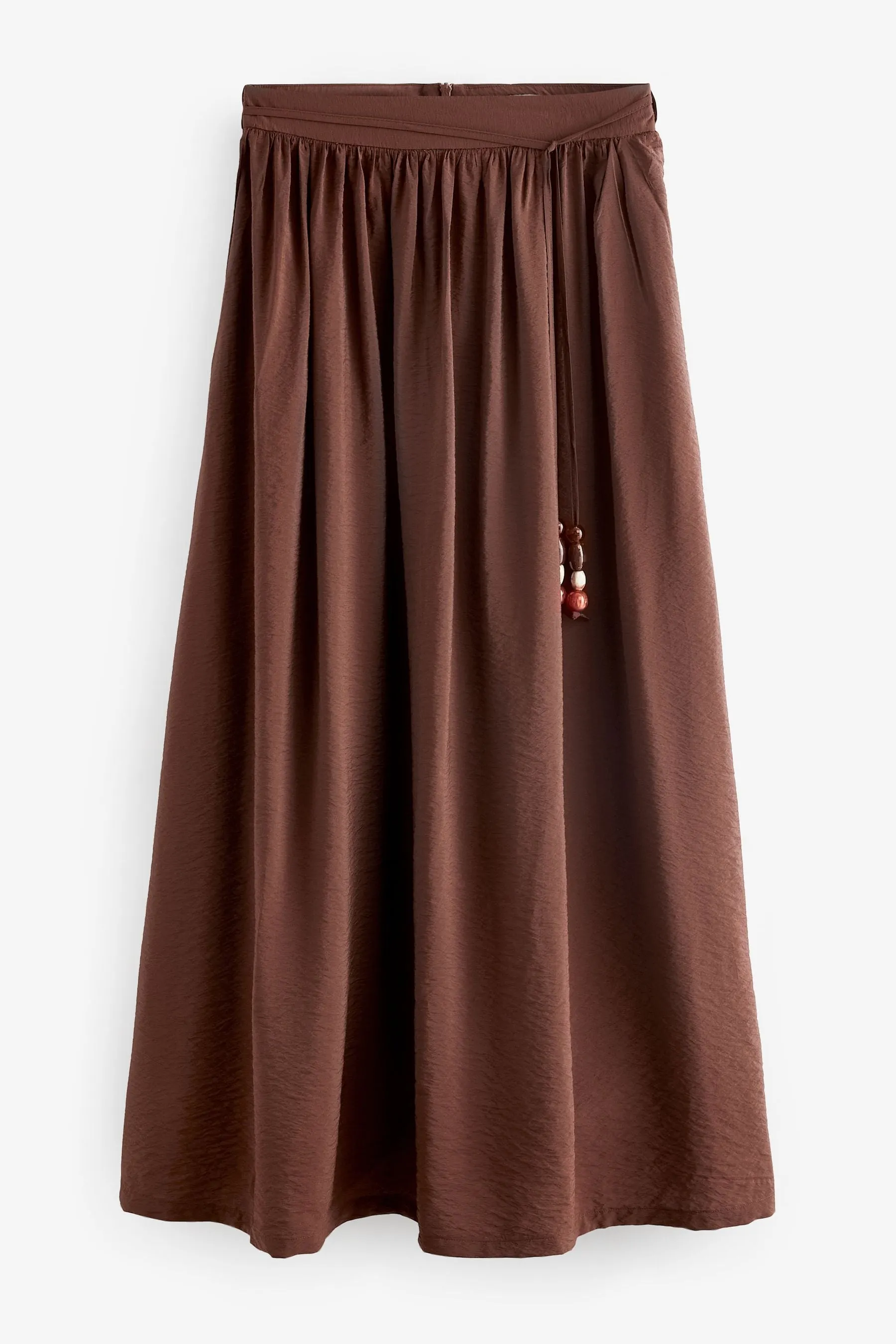 Maxi gonna testurizzata con cintura
