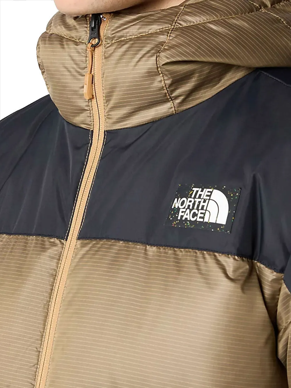 Men's Diablo Recycled Down Hoodie - Almond Butter/TNF Black