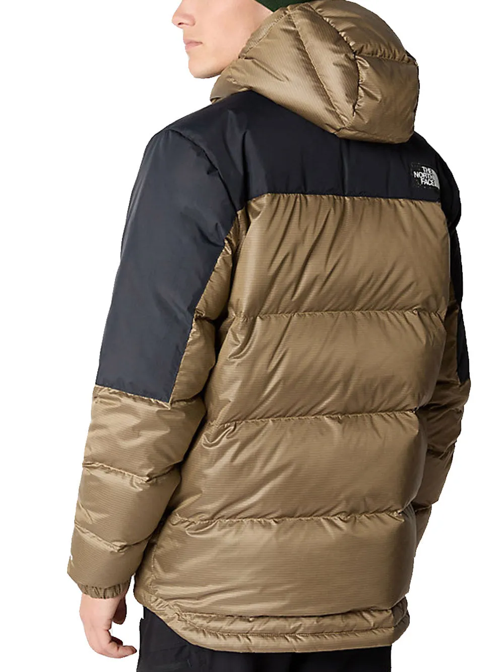 Men's Diablo Recycled Down Hoodie - Almond Butter/TNF Black