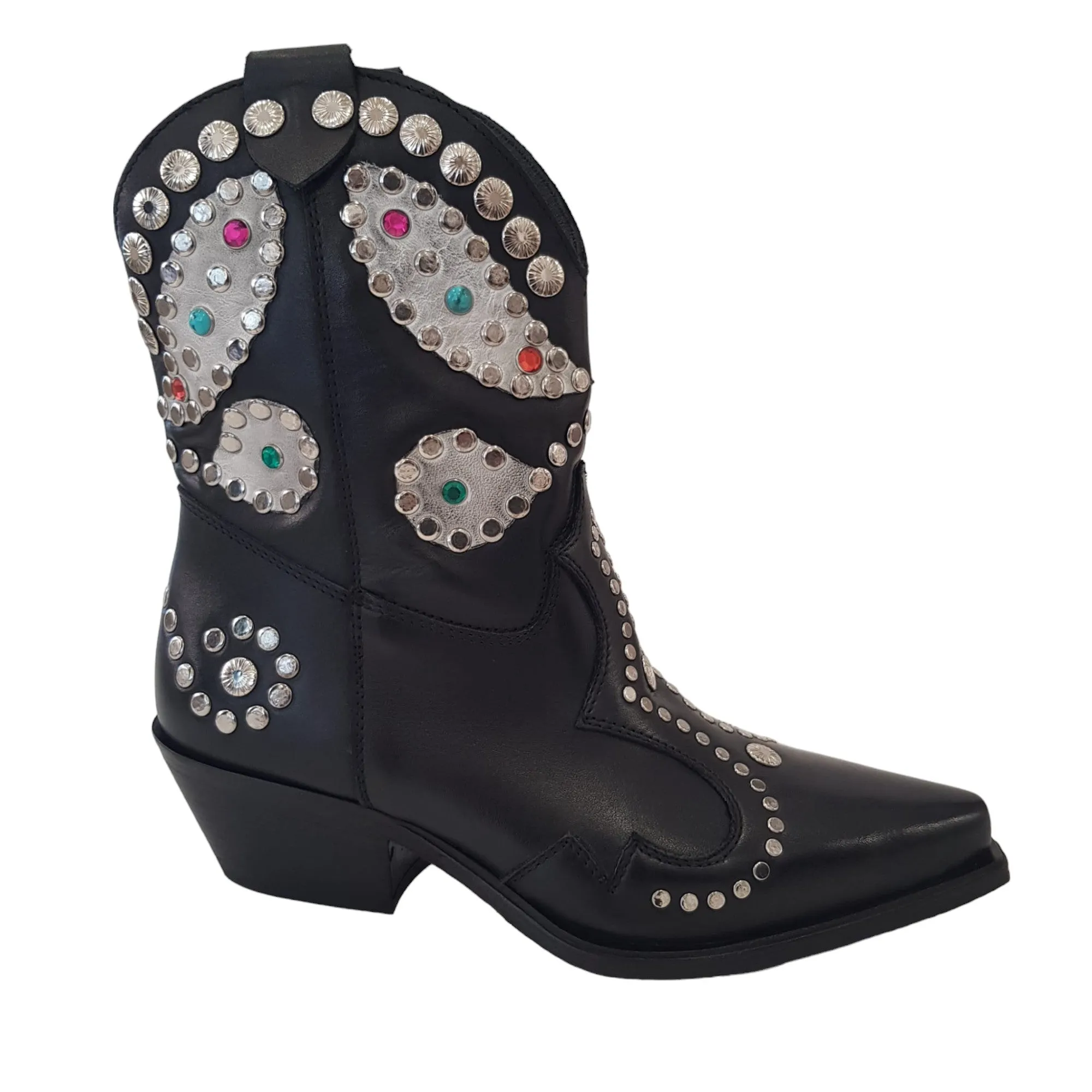 Metisse Stivaletto Texano Donna Black Rif.26