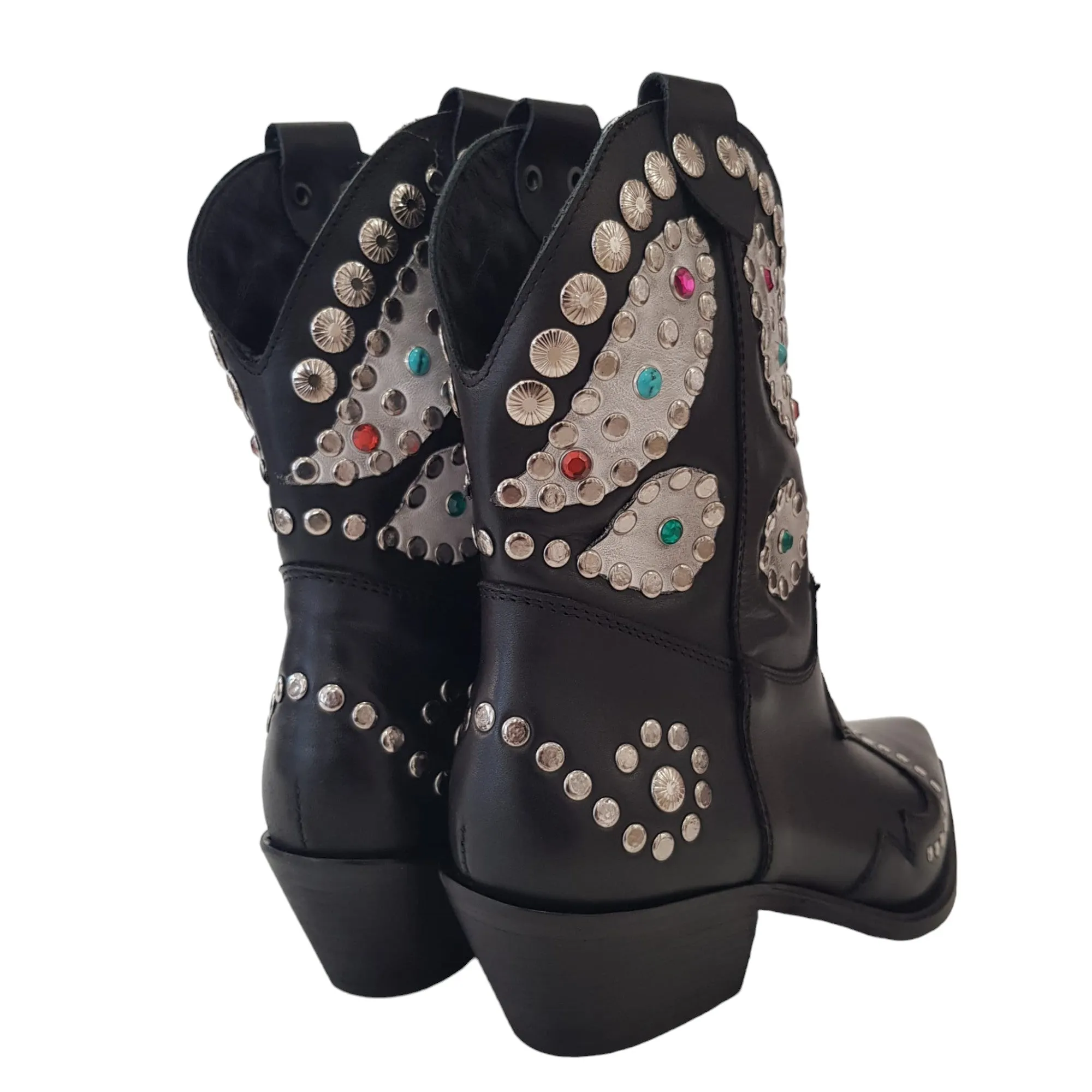 Metisse Stivaletto Texano Donna Black Rif.26