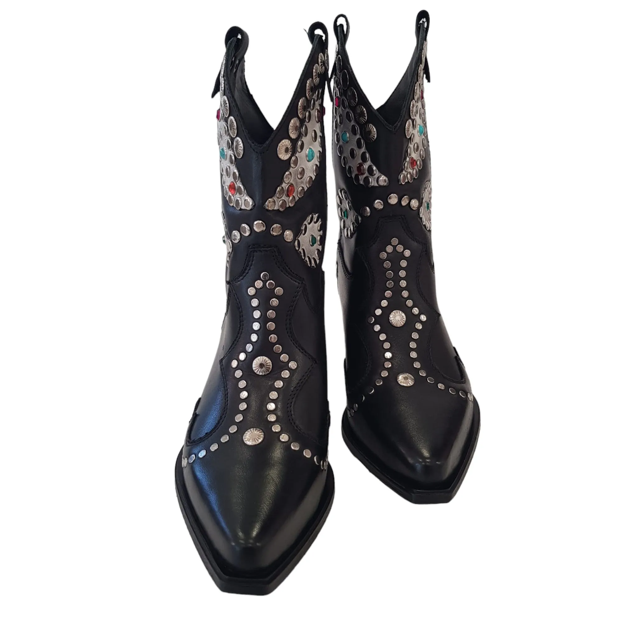 Metisse Stivaletto Texano Donna Black Rif.26