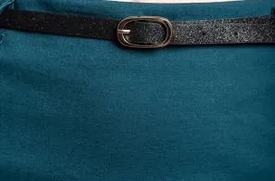 Minigonna elegante con cintura, petrolio