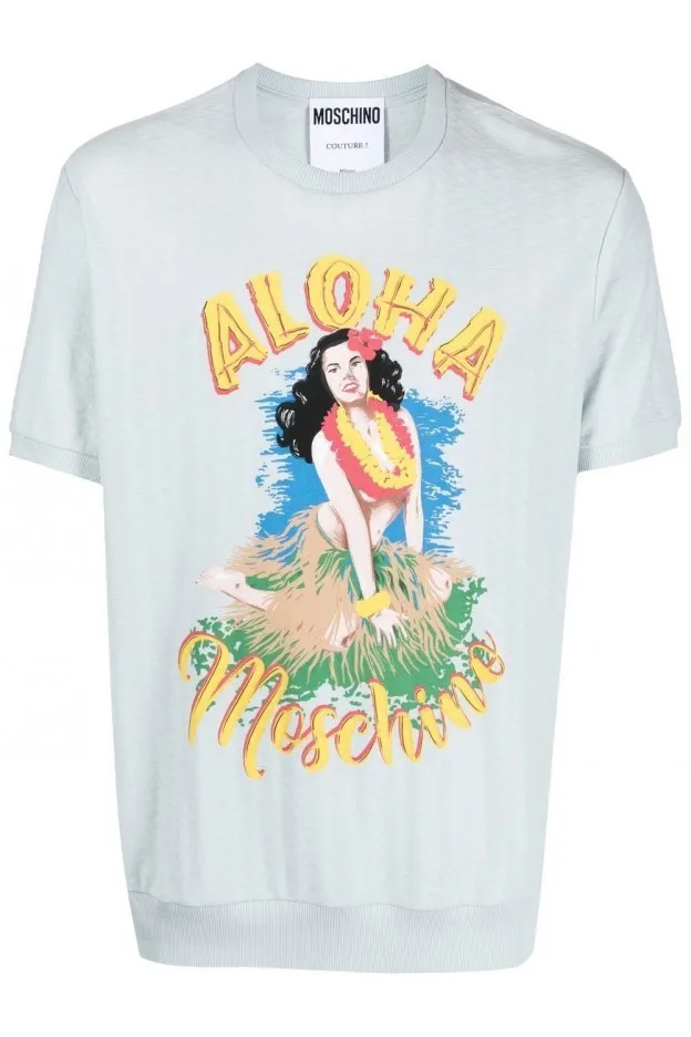   Moschino     Moschino T-shirt con stampa grafica    