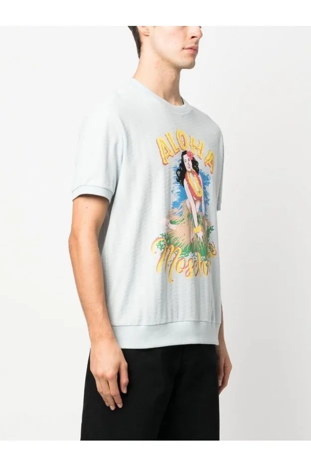   Moschino     Moschino T-shirt con stampa grafica    