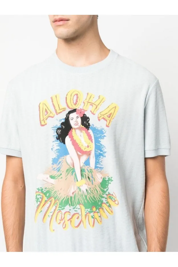   Moschino     Moschino T-shirt con stampa grafica    