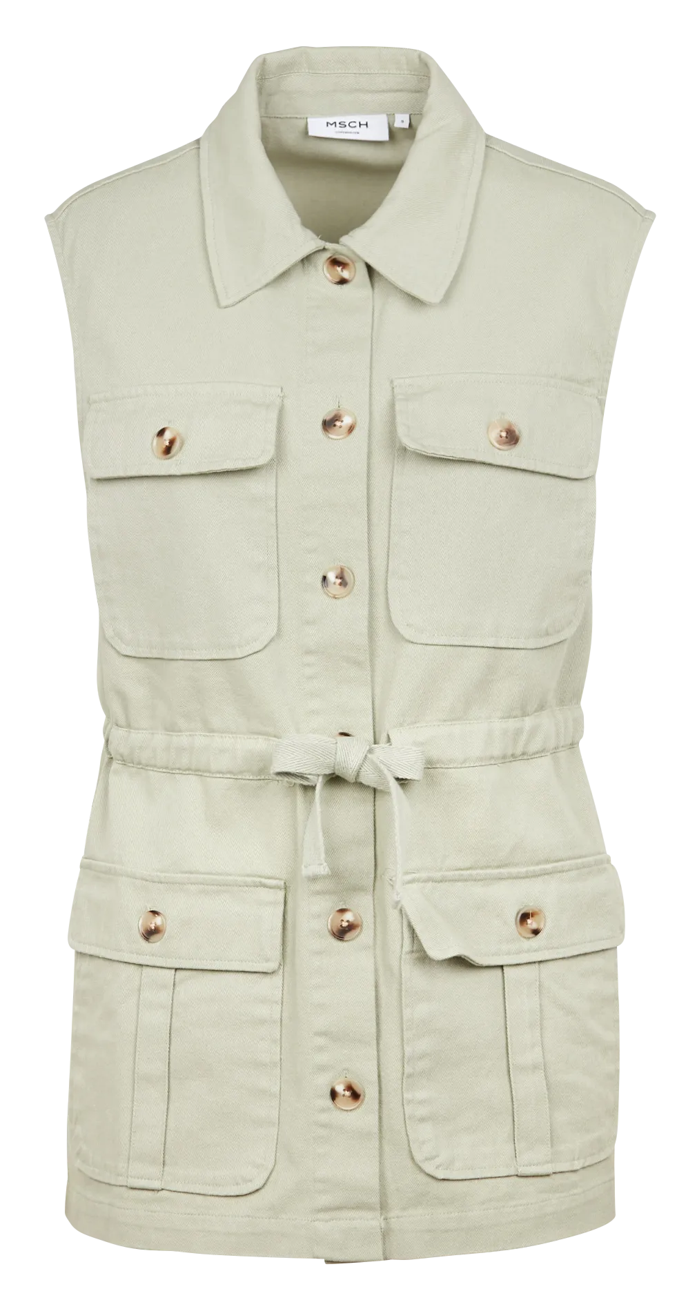  MOSS COPENHAGEN   Giacca in cotone con collo classico | Beige