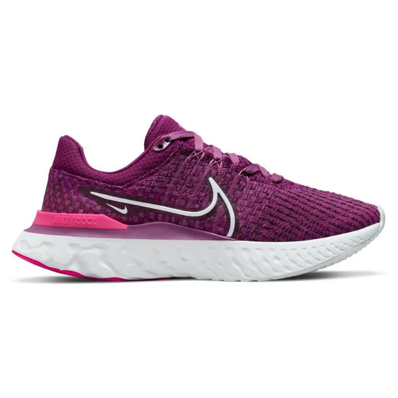 Nike React Infinity Run Flyknit 3 Fucsia - Scarpe Running Donna