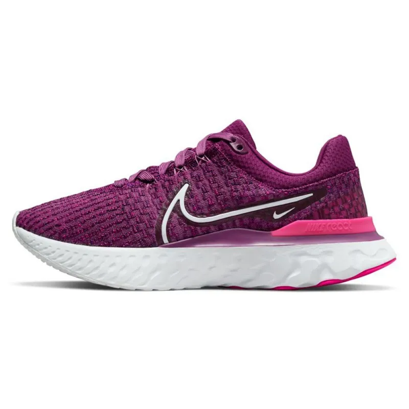 Nike React Infinity Run Flyknit 3 Fucsia - Scarpe Running Donna