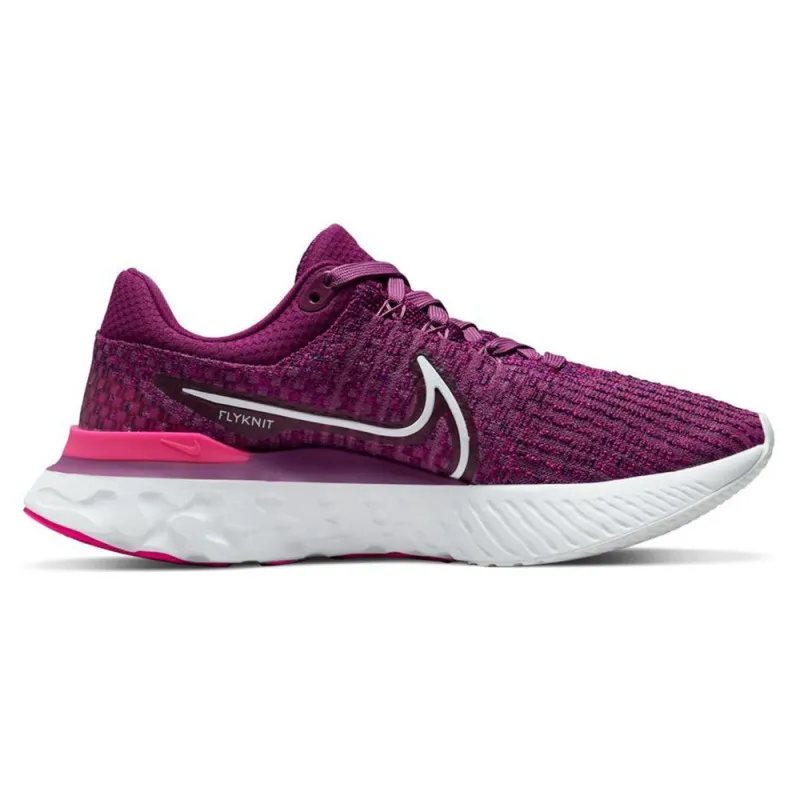 Nike React Infinity Run Flyknit 3 Fucsia - Scarpe Running Donna