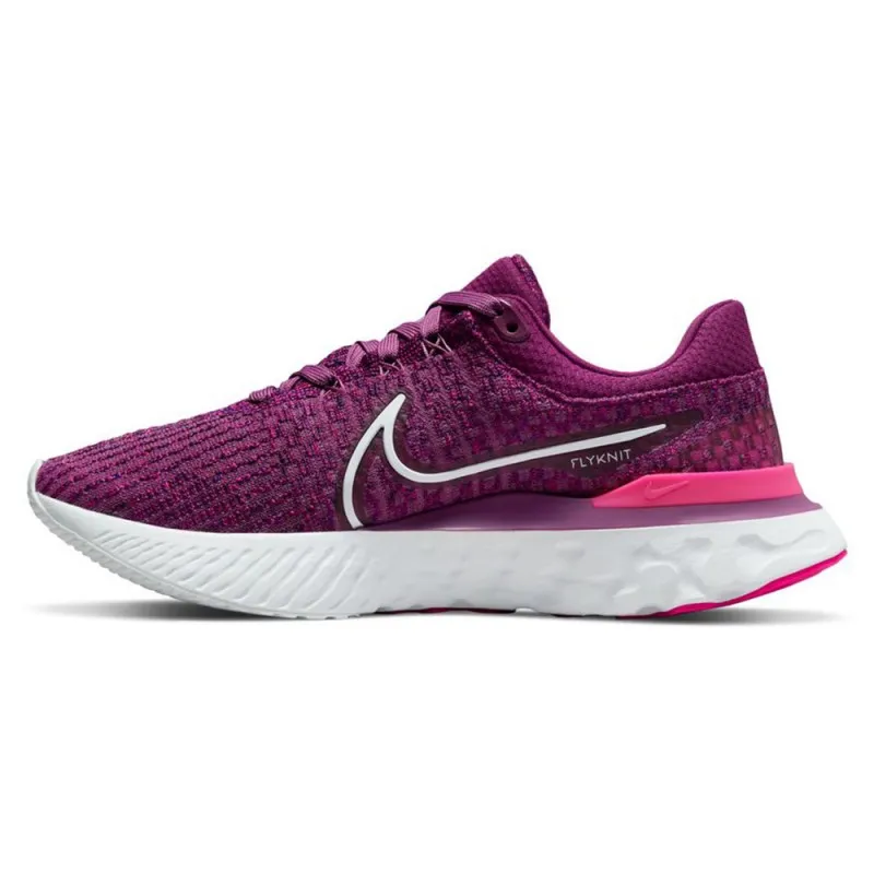 Nike React Infinity Run Flyknit 3 Fucsia - Scarpe Running Donna