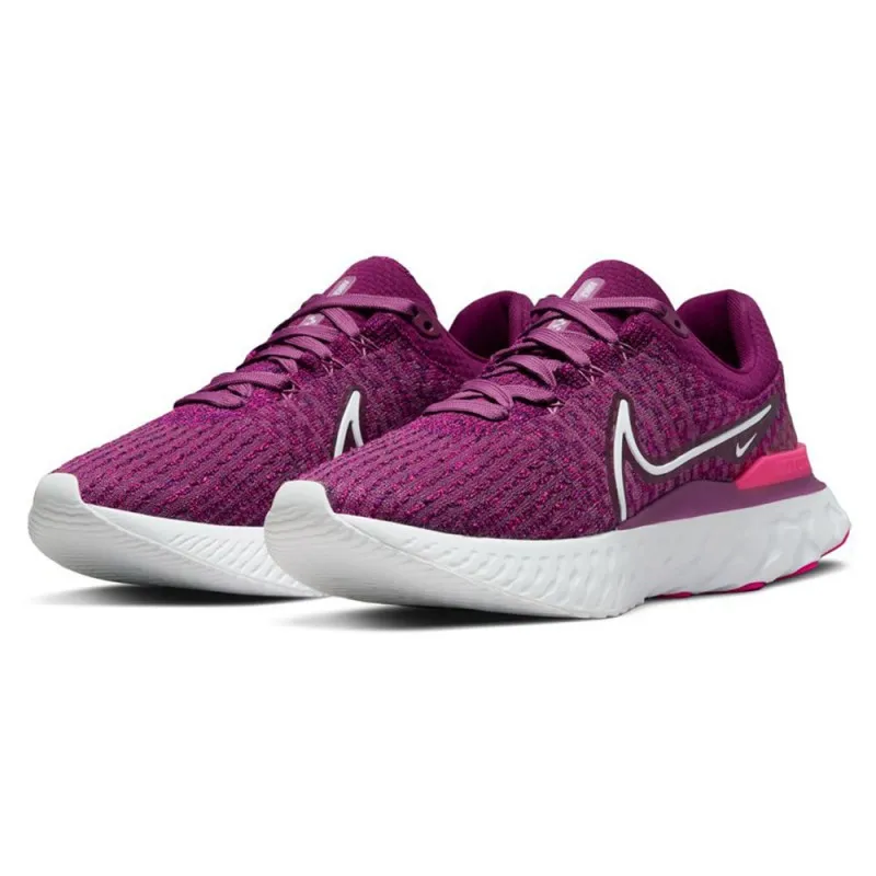 Nike React Infinity Run Flyknit 3 Fucsia - Scarpe Running Donna