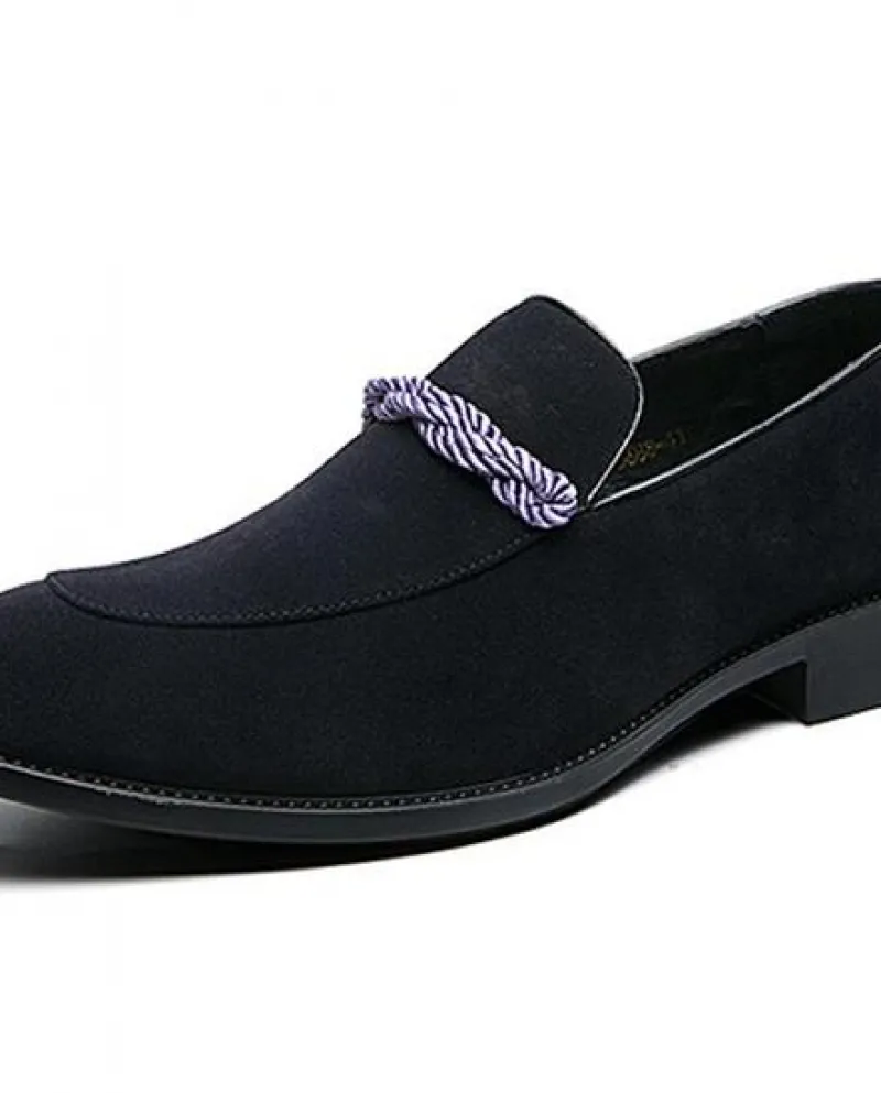 Nuova Tendenza Degli Uomini di Carta Nubuck A Punta Oxford Slipon Scarpe Vestito Maschile di Promenade di Cerimonia Nuziale Scar