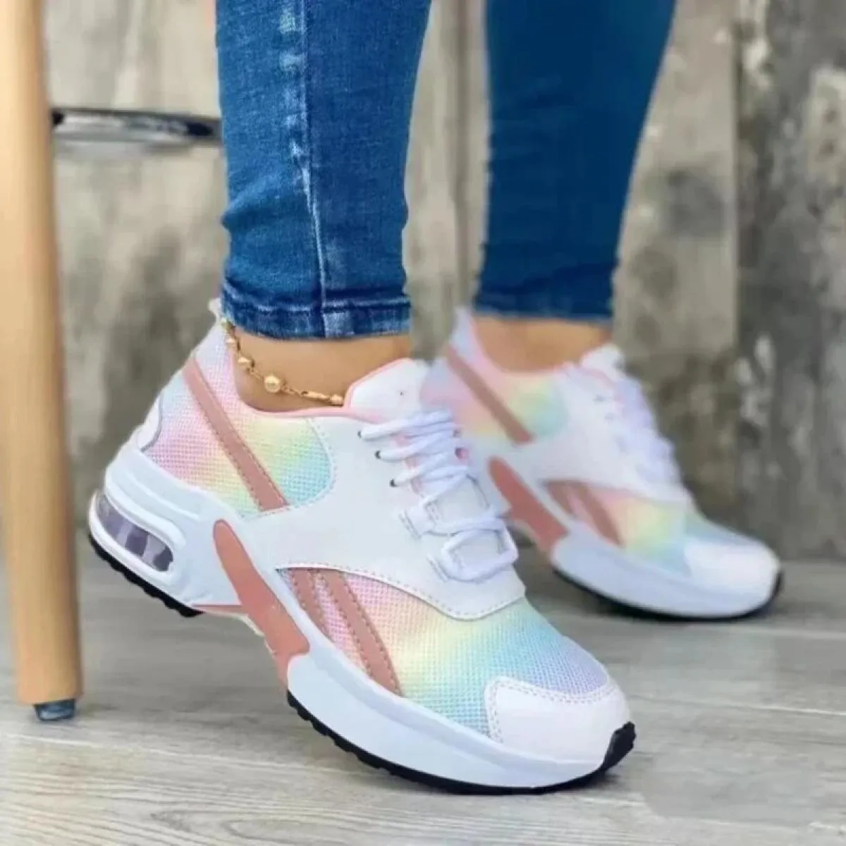 Nuove scarpe da ginnastica Scarpe da donna Scarpe da tennis da donna Scarpe di tela Scarpe casual da donna sportive con plateau