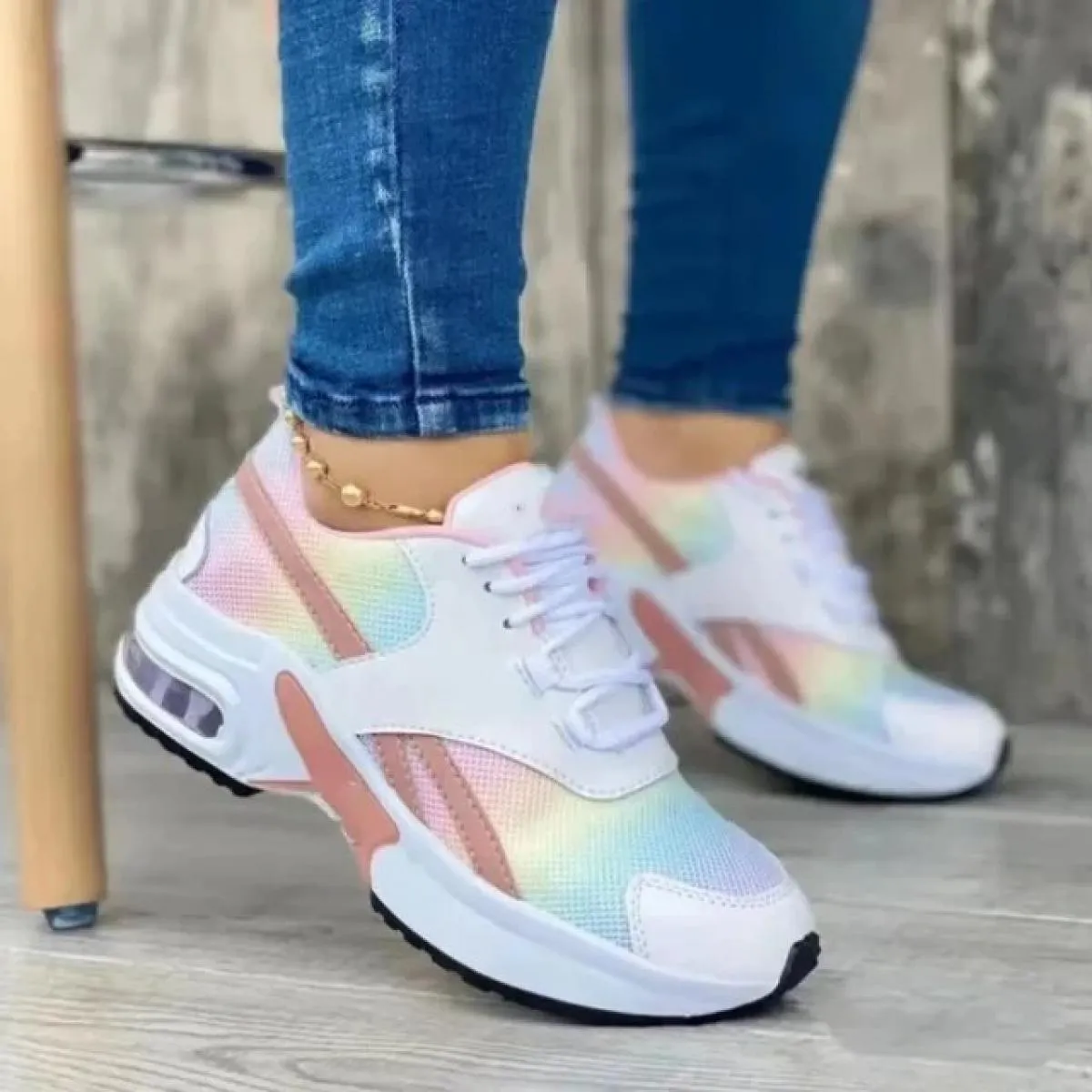 Nuove scarpe da ginnastica Scarpe da donna Scarpe da tennis da donna Scarpe di tela Scarpe casual da donna sportive con plateau