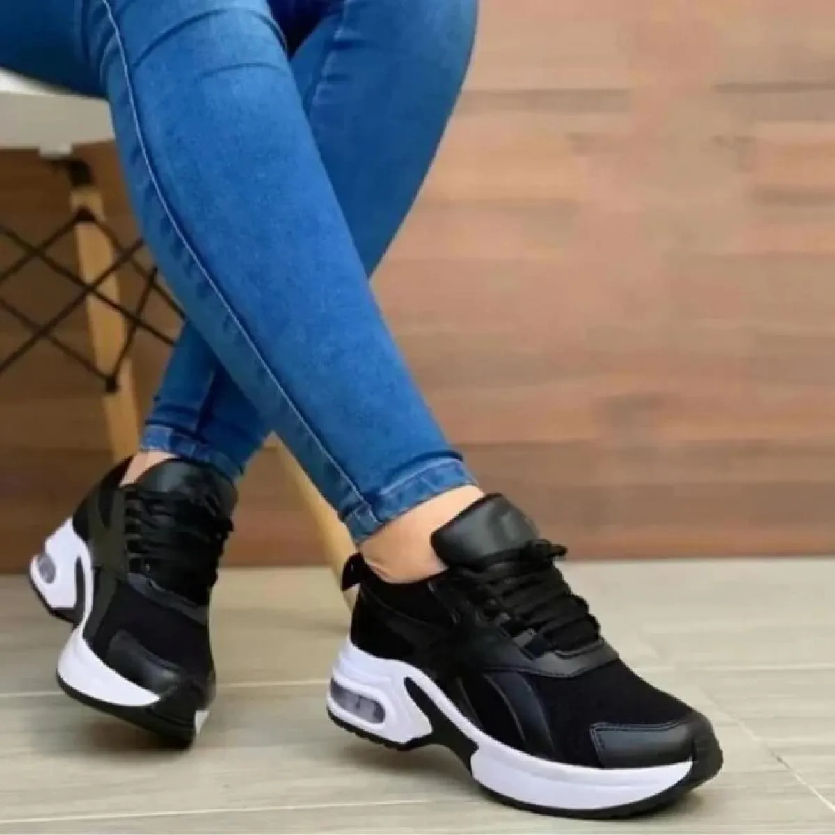 Nuove scarpe da ginnastica Scarpe da donna Scarpe da tennis da donna Scarpe di tela Scarpe casual da donna sportive con plateau