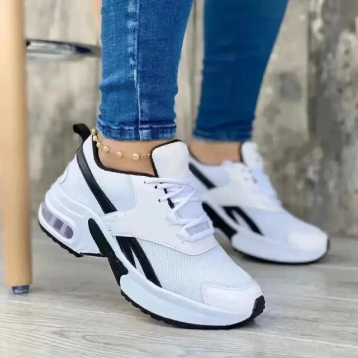 Nuove scarpe da ginnastica Scarpe da donna Scarpe da tennis da donna Scarpe di tela Scarpe casual da donna sportive con plateau