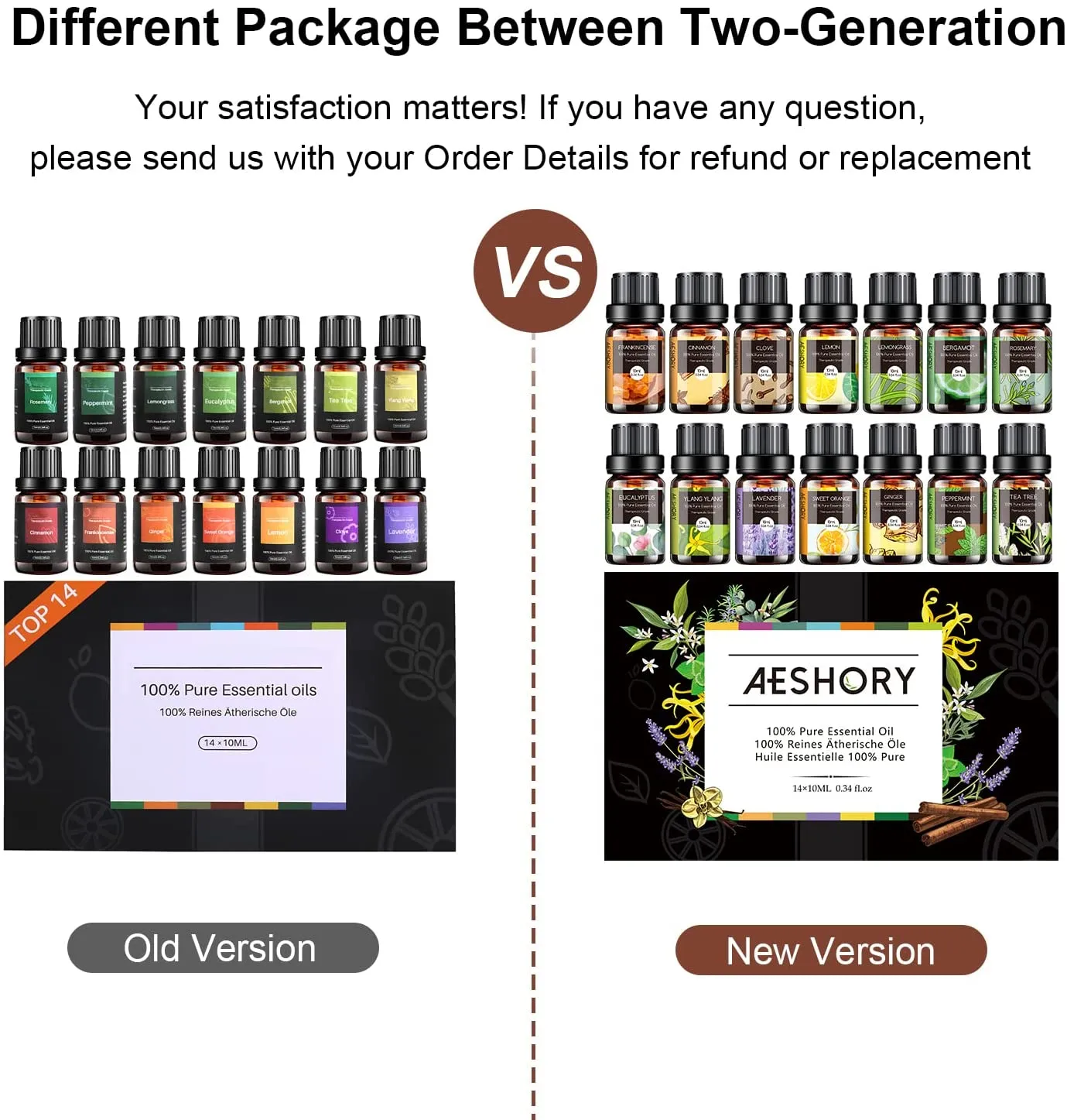 Oli Essenziali Aromaterapia 14x10ML, 100% Puri e Naturale Set di Oli Essenziali per Diffusori Umidificatore, SPA, Sauna, Aromate