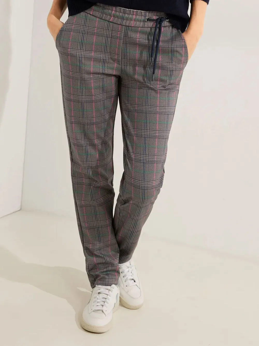Pantalone Donna a quadri casual