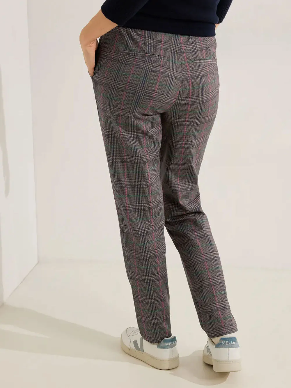 Pantalone Donna a quadri casual