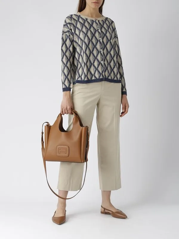 Pantalone donna PT Torino in misto cotone stretch Beige