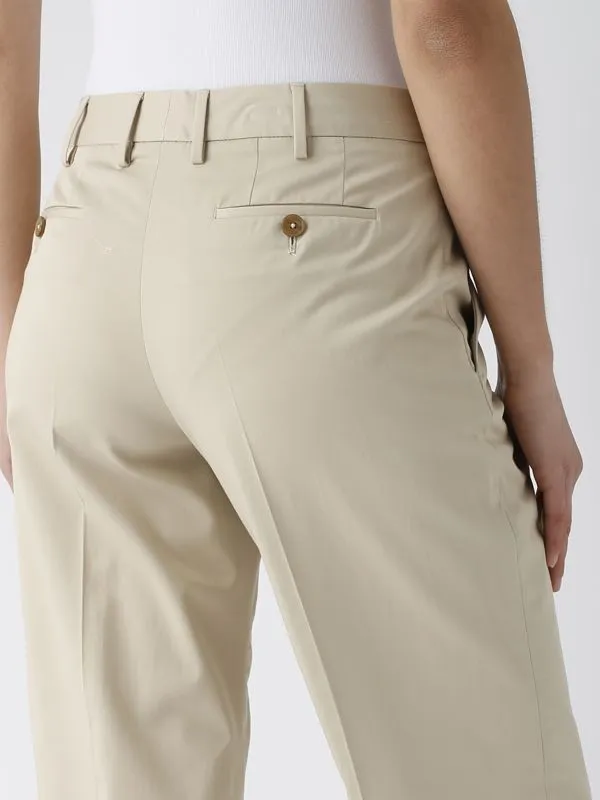 Pantalone donna PT Torino in misto cotone stretch Beige