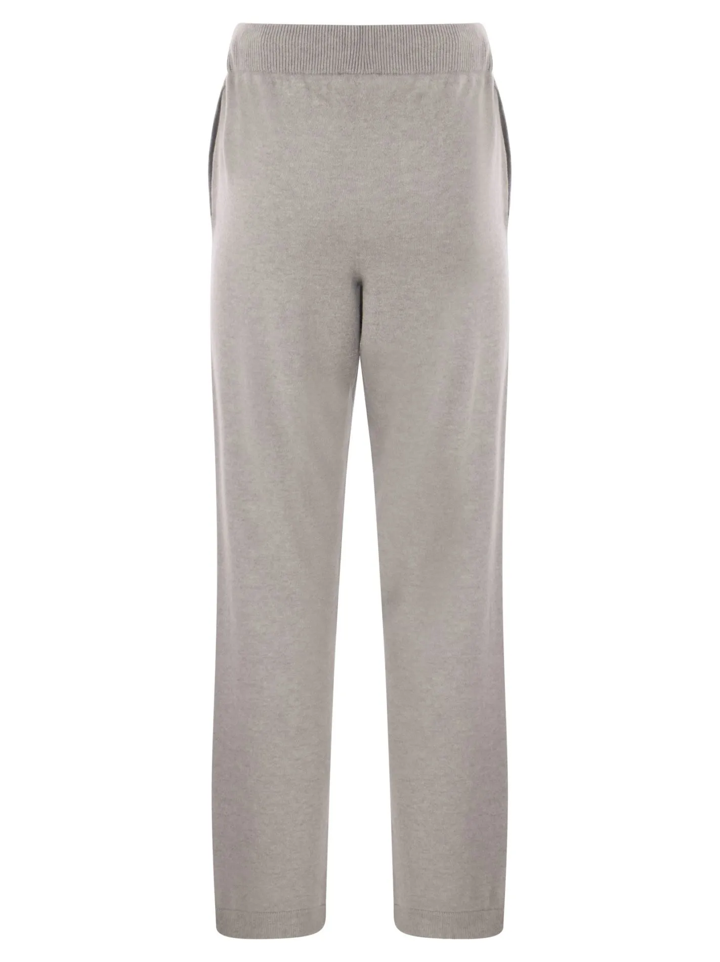 Pantalone in maglia di lana, viscosa e cashmere