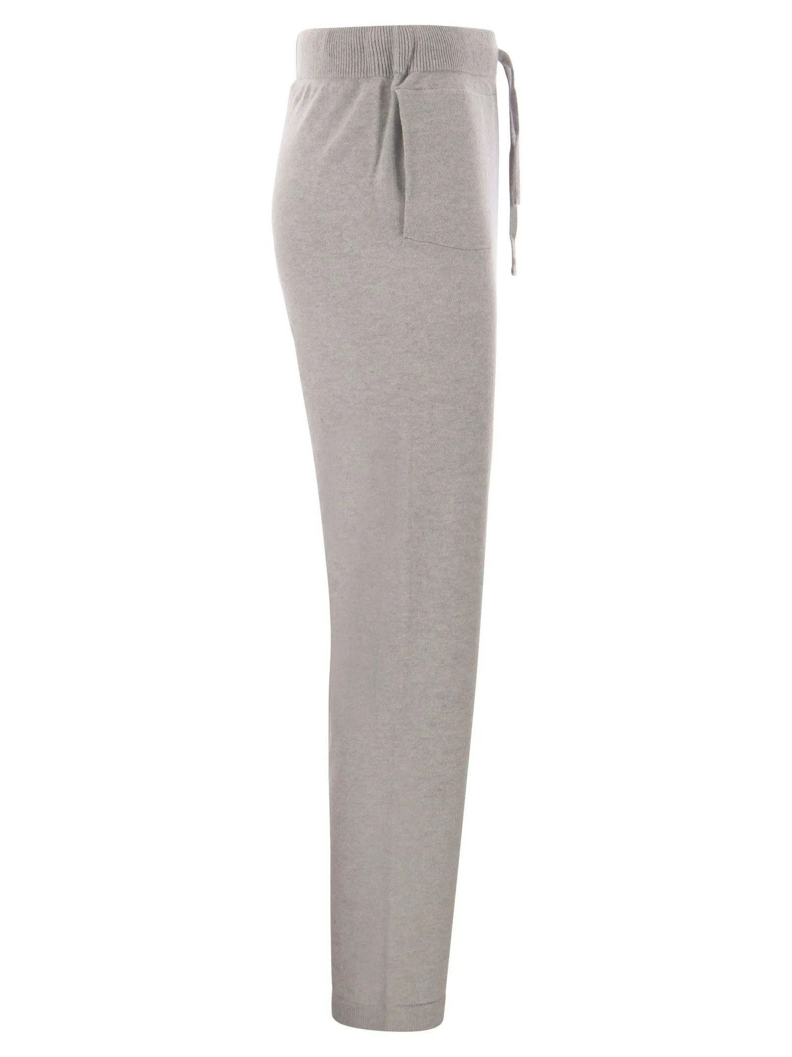 Pantalone in maglia di lana, viscosa e cashmere