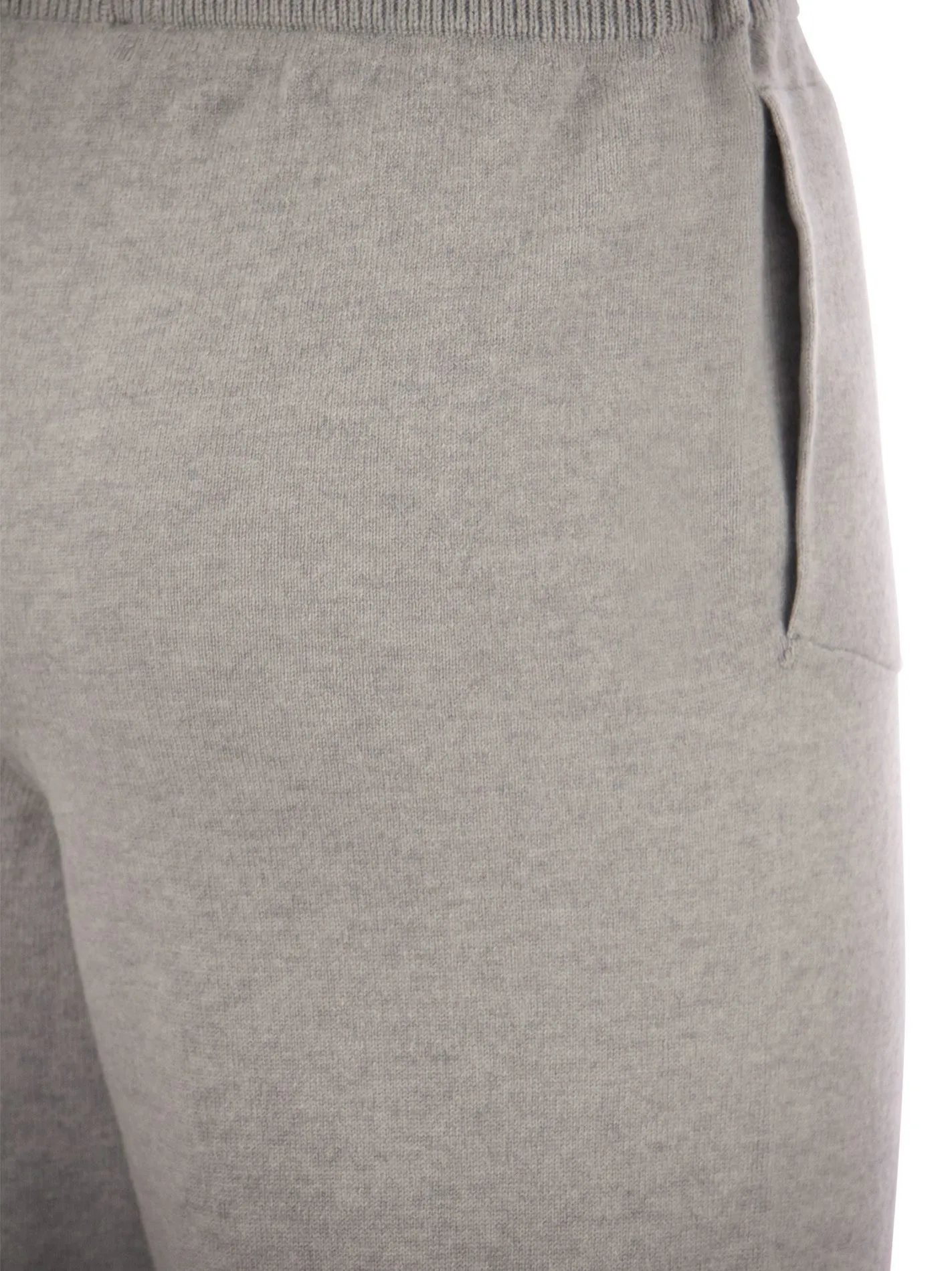 Pantalone in maglia di lana, viscosa e cashmere