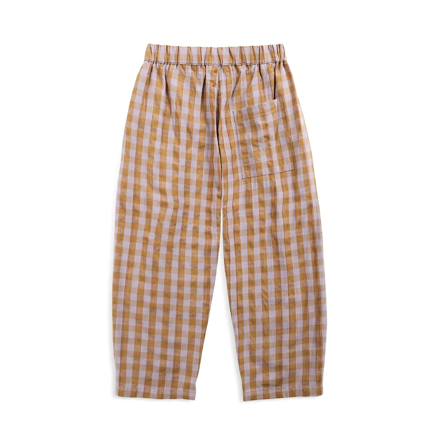 Pantalone Unisex Sabbia E Azzurro A Quadretti