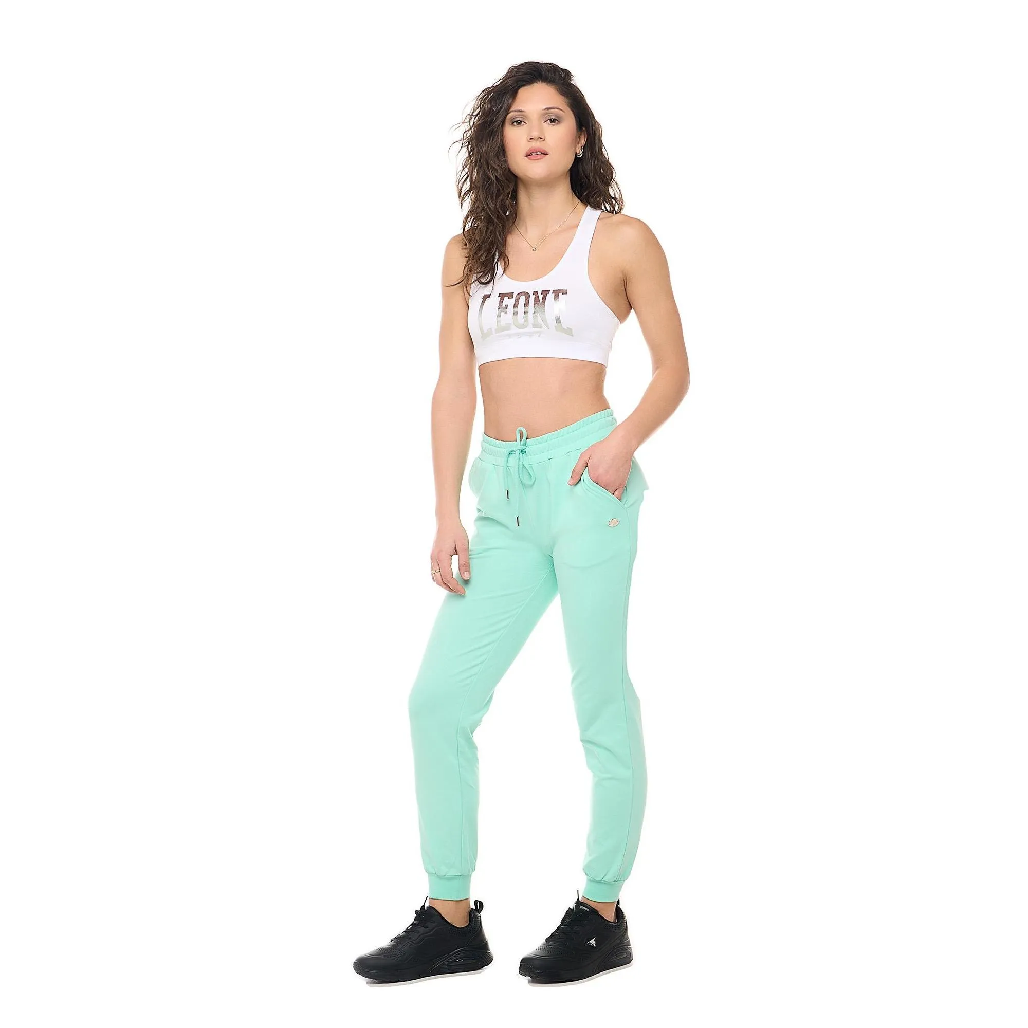 Pantaloni sportivi con polsini Leone Basic