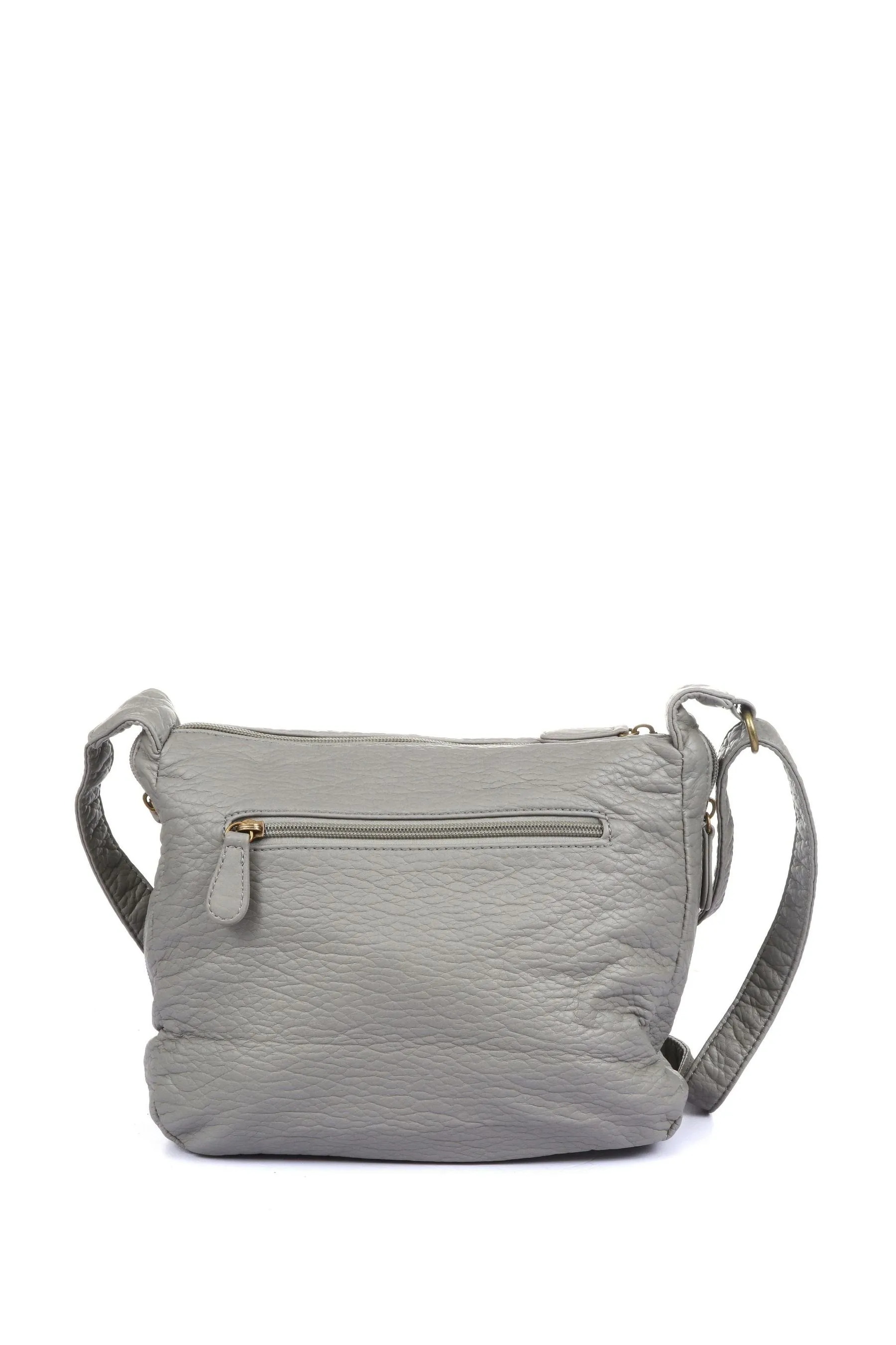 Pavers Grigio - Borsa a tracolla con cinturino regolabile