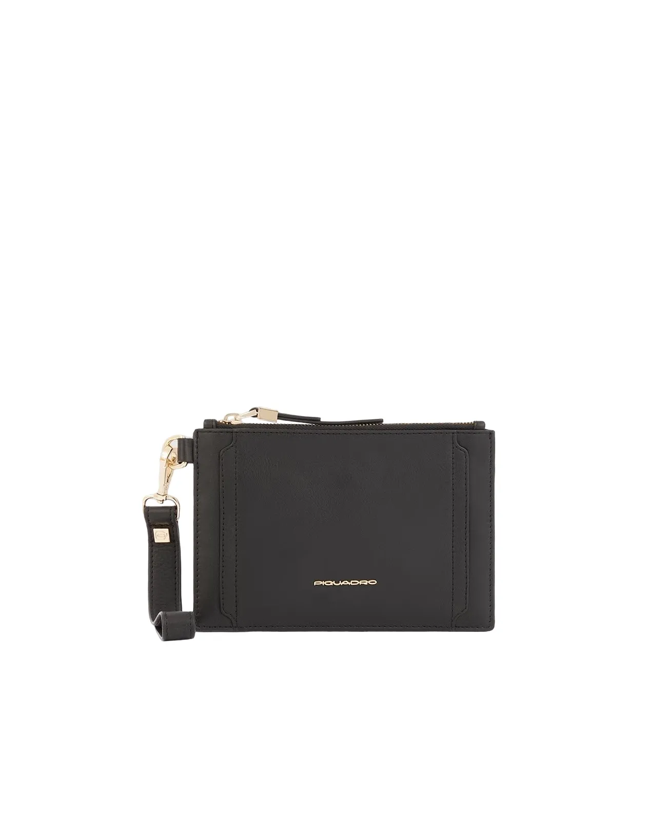 Piquadro - Pochette donna in pelle con manico removibile Circle | Studioarch.com