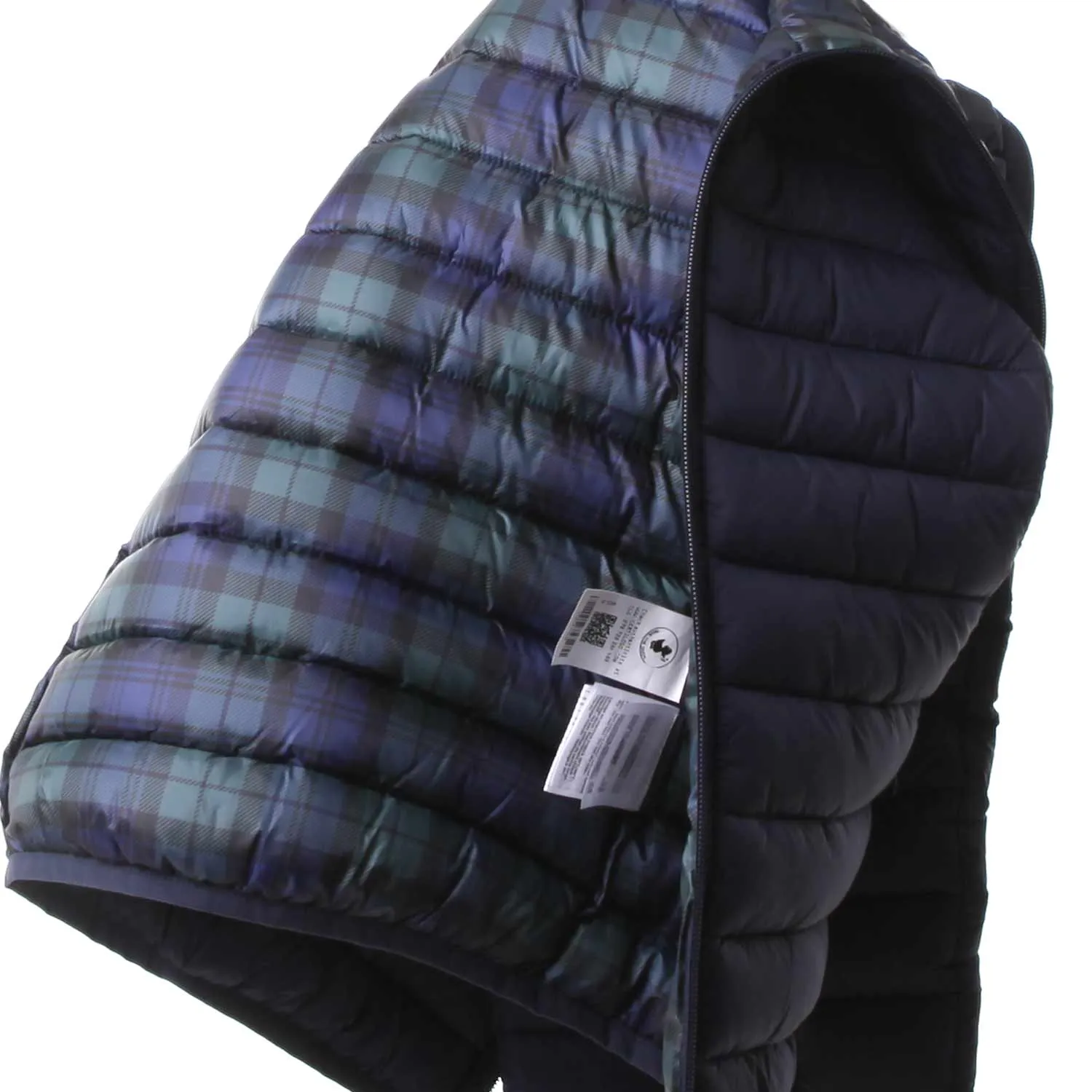 Piumino Amber Blu E Tartan Bambina E Teen