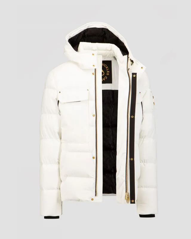 Piumino bianco da uomo Moose Knuckles Skillman Jacket