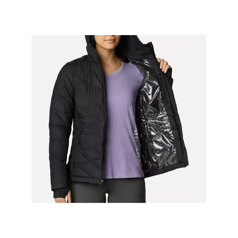 Piumino con cappuccio da donna Columbia Heavenly (nero)