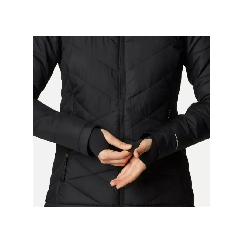 Piumino con cappuccio da donna Columbia Heavenly (nero)