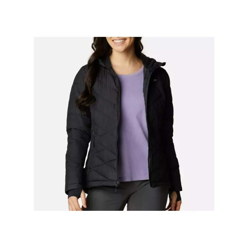 Piumino con cappuccio da donna Columbia Heavenly (nero)