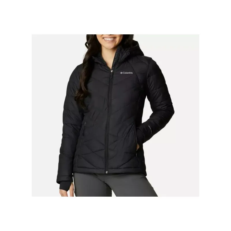 Piumino con cappuccio da donna Columbia Heavenly (nero)