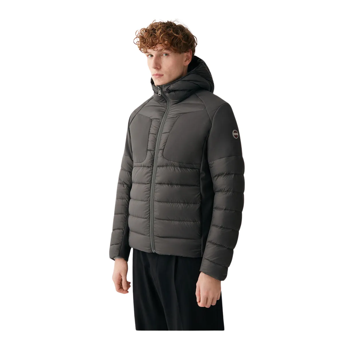 Piumino Uomo Colmar Bomber Doppio Tessuto Grigio Scuro