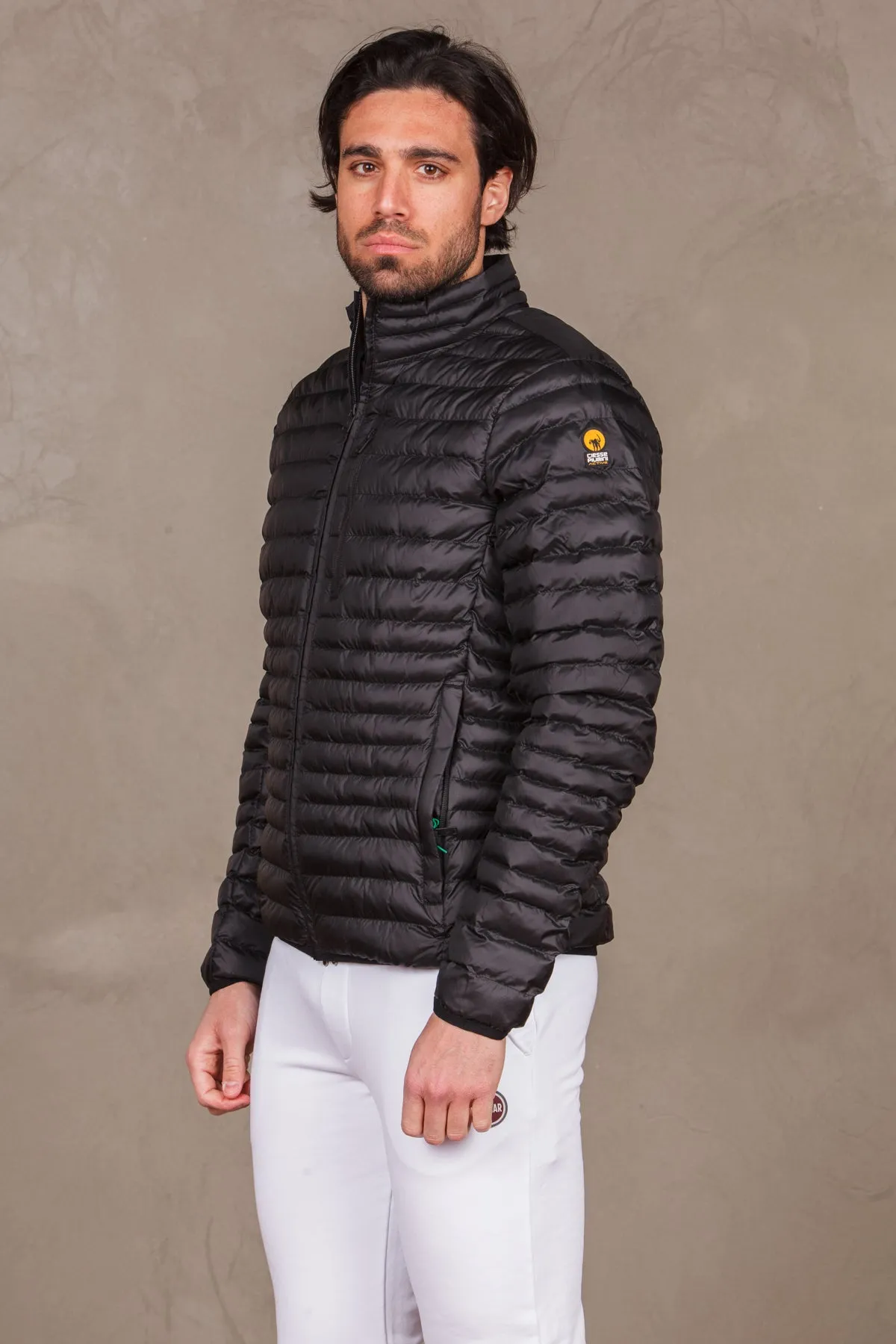 Piumino uomo trapuntato logo sulla spalla. RANGE 4.0225CAMJ20139ASPHALT