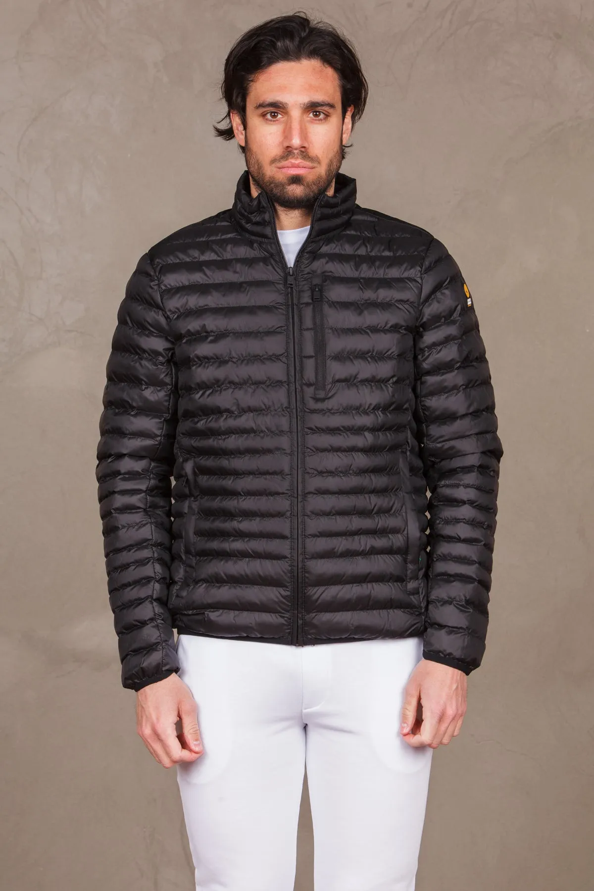 Piumino uomo trapuntato logo sulla spalla. RANGE 4.0225CAMJ20139ASPHALT