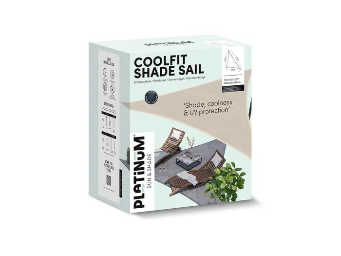 Platinum Coolfit vela ombreggiante triangolare 90° verde oliva 4 m