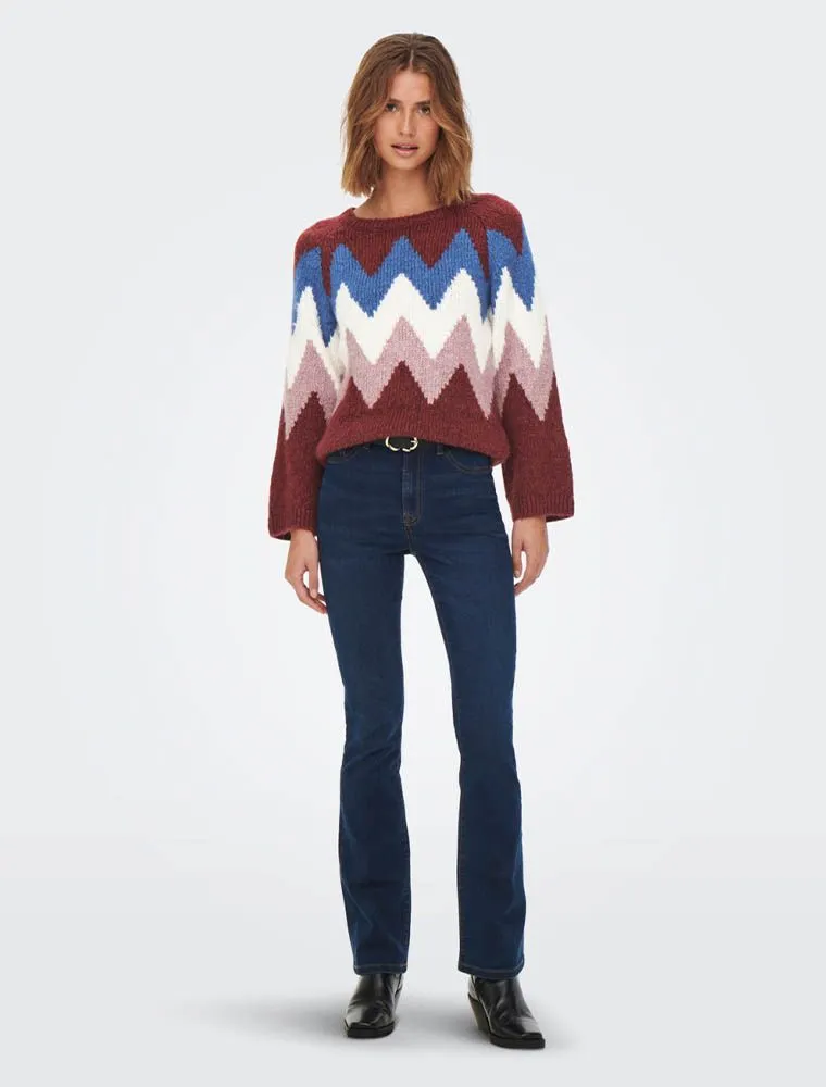 Pullover Manica Lunga Jdy - Burnt Henna